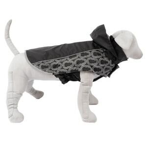 New KONG Outerwear Elements Rain Jacket Puppy Dog Size XS Black Silver